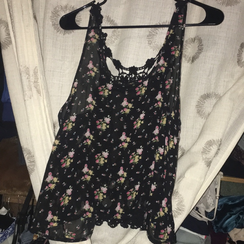 Lace floral top